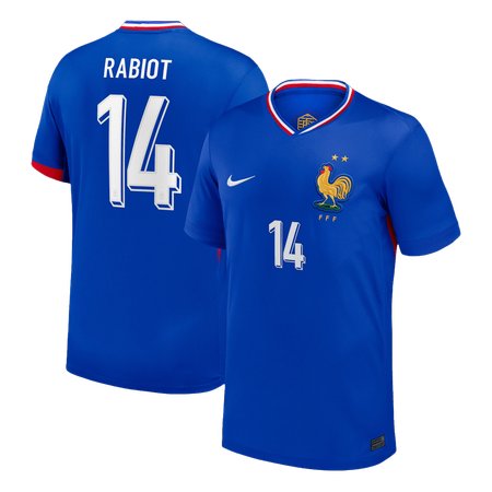 Men's RABIOT #14 France Home Replica Soccer Jersey 2024
