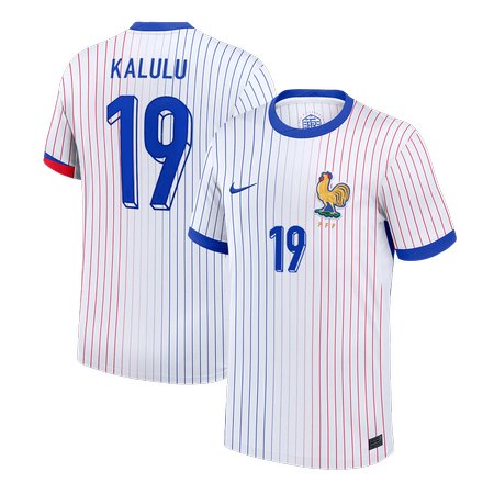 Men's KALULU #19 France Away Replica Soccer Jersey 2024