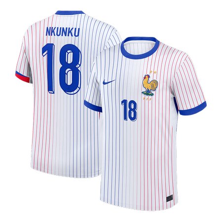 Men's NKUNKU #18 France Away Replica Soccer Jersey 2024