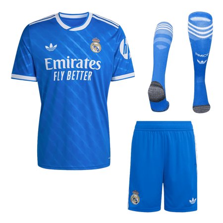 Men's Real Madrid Third Away Jersey Full Kit 2025/26