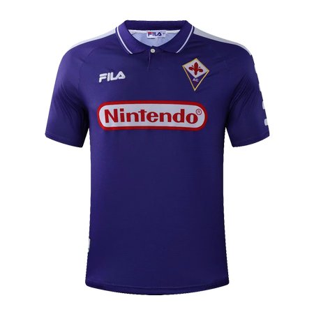 Men's Fiorentina Home Retro Soccer Jersey 1998/99