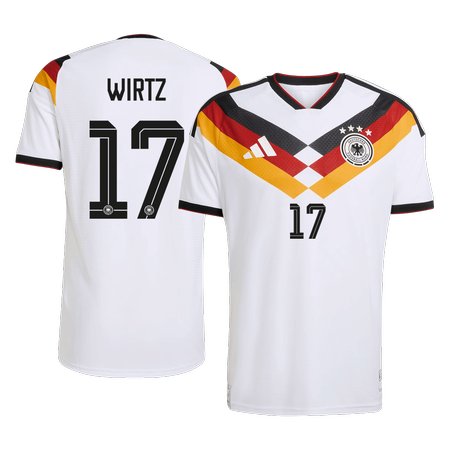 Men's WIRTZ #17 Germany Home Authentic Jersey World Cup 2026