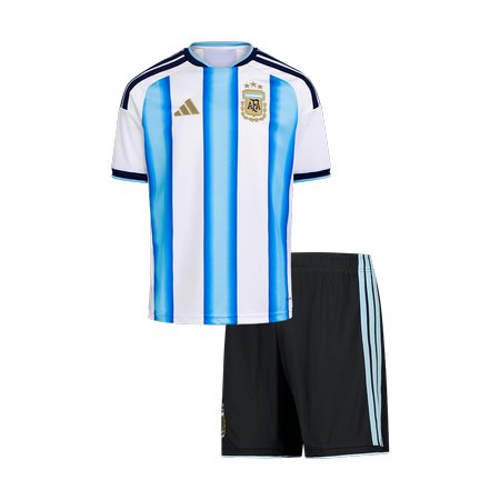 Kid's Argentina Home Soccer Jersey Kit World Cup 2026
