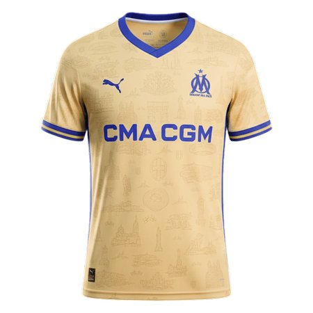 Men's Marseille Fourth Away Replica Soccer Jersey 2025/26
