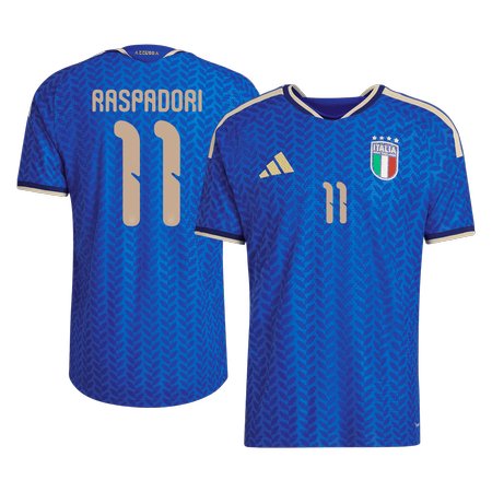 Men's RASPADORI #11 Italy Home Authentic Jersey World Cup 2026
