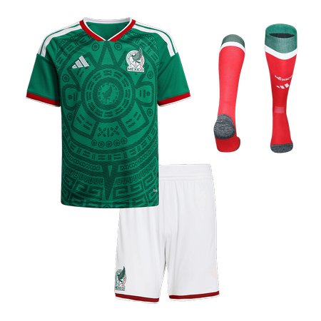 Kid's Mexico Home Soccer Jersey Full Kit 2025/26