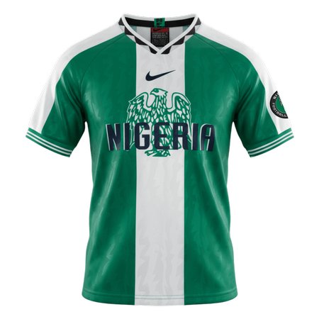 Men's Nigeria Home Retro Soccer Jersey 1996