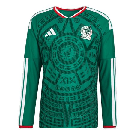Men's Mexico Home Long Sleeve Authentic Jersey World Cup 2026