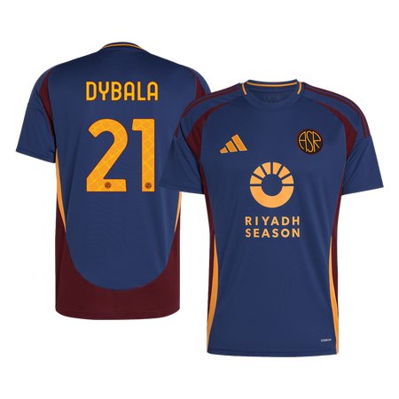 Men's DYBALA #21 Roma Third Away Replica Soccer Jersey 2024/25