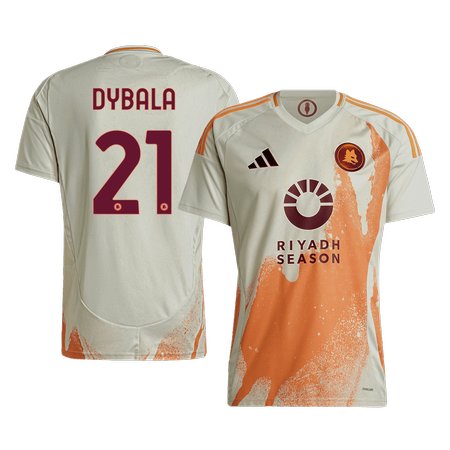Men's DYBALA #21 Roma Away Replica Soccer Jersey 2024/25