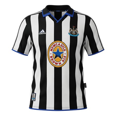 Men's Newcastle United Home Retro Soccer Jersey 1999/00