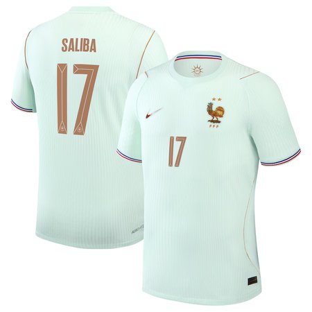Kid's William Saliba #17 France Away Match Authentic Jersey World Cup 2026