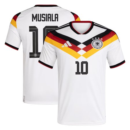 Men's Jamal Musiala #10 Germany Home Replica Jersey World Cup 2026