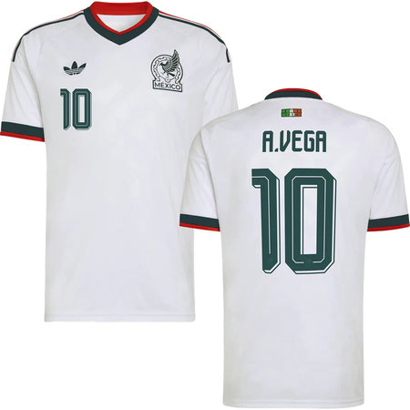 Kid's A.VEGA #10 Mexico Away Replica Jersey World Cup 2026