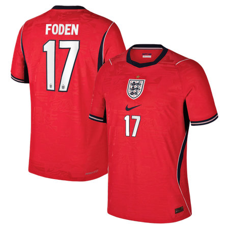 Kid's Phil Foden #17 England Away Match Authentic Jersey World Cup 2026