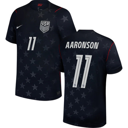 Men's Brenden Aaronson #11 USA Away Replica Jersey World Cup 2026