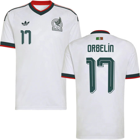 Kid's ORBELÍN #17 Mexico Away Replica Jersey World Cup 2026