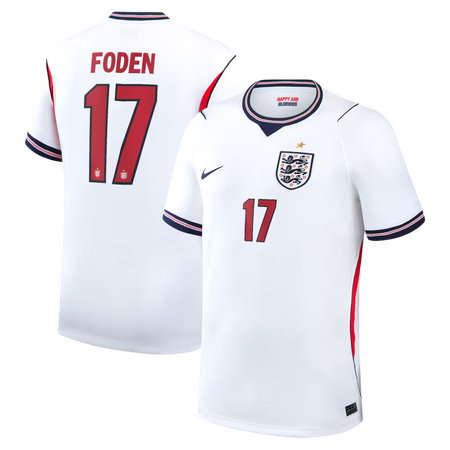 Kid's Phil Foden #17 England Home Stadium Replica Jersey World Cup 2026