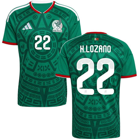 Kid's H.LOZANO #22 Mexico Home Replica Jersey World Cup 2026