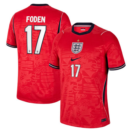 Kid's Phil Foden #17 England Away Stadium Replica Jersey World Cup 2026