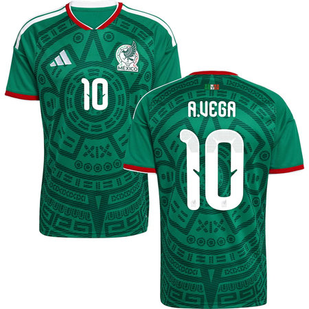 Kid's A.VEGA #10 Mexico Home Replica Jersey World Cup 2026