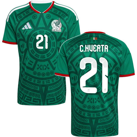 Kid's C.HUERTA #21 Mexico Home Replica Jersey World Cup 2026