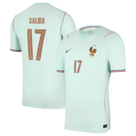 Kid's William Saliba #17 France Away Stadium Replica Jersey World Cup 2026