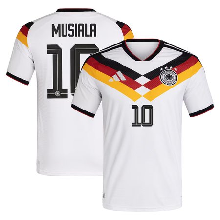 Men's Jamal Musiala #10 Germany Home Authentic Jersey World Cup 2026