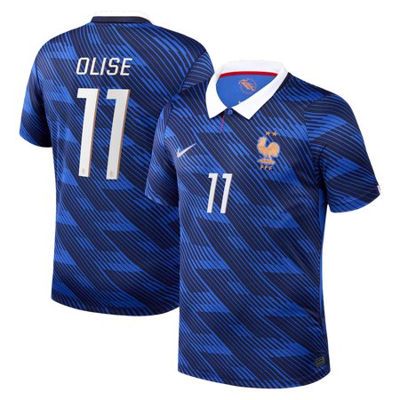 Men's Michael Olise #11 France Home Stadium Replica Jersey World Cup 2026