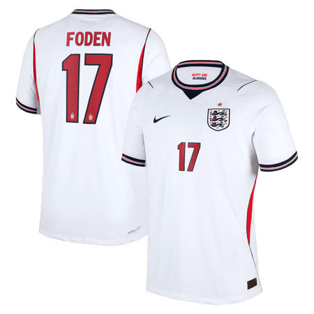 Kid's Phil Foden #17 England Home Match Authentic Jersey World Cup 2026