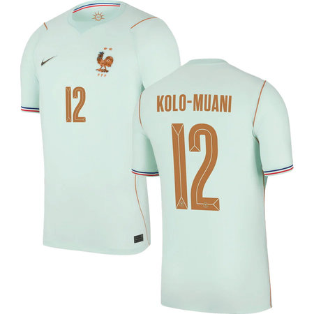Kid's KOLO MUANI #12 France Away Replica Jersey World Cup 2026