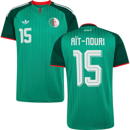 Kid's AÏT-NOURI #15 Algeria Away Replica Jersey World Cup 2026