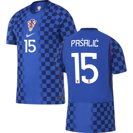 Kid's PAŠALIĆ #15 Croatia Away Replica Jersey World Cup 2026