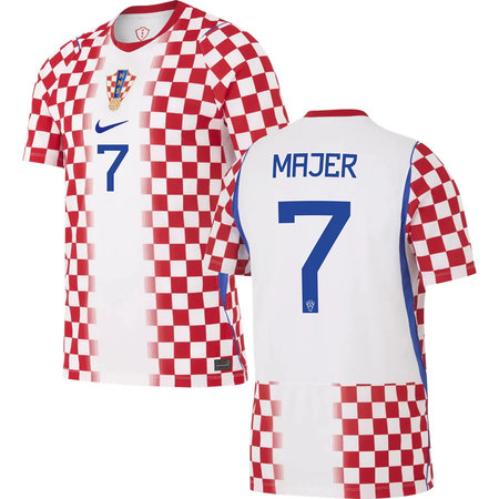 Kid's MAJER #7 Croatia Home Replica Jersey World Cup 2026