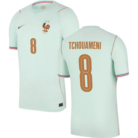 Men's TCHOUAMENI #8 France Away Replica Jersey World Cup 2026