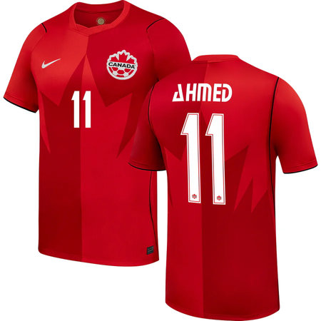 Kid's AHMED #11 Canada Home Replica Jersey World Cup 2026
