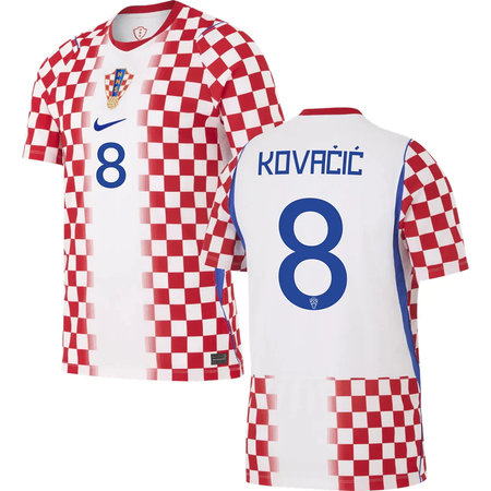 Kid's KOVAČIĆ #8 Croatia Home Replica Jersey World Cup 2026