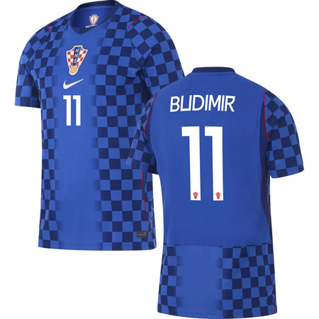 Kid's BUDIMIR #11 Croatia Away Replica Jersey World Cup 2026