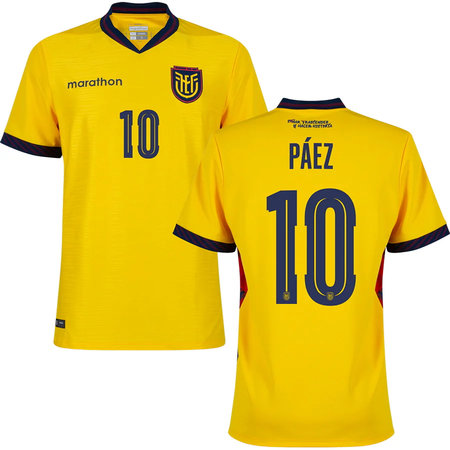 Kid's PÁEZ #10 Ecuador Home Replica Jersey World Cup 2026
