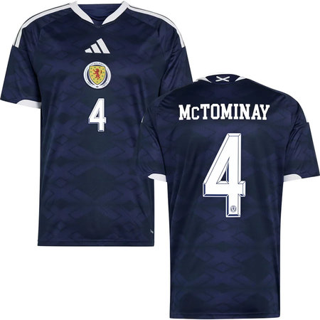 Kid's McTOMINAY #4 Scotland Home Replica Jersey World Cup 2026