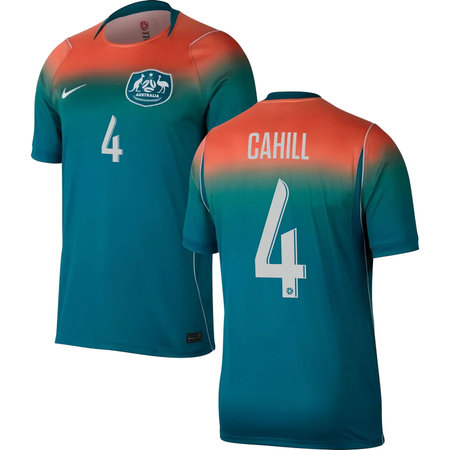 Kid's CAHILL #4 Australia Away Replica Jersey World Cup 2026