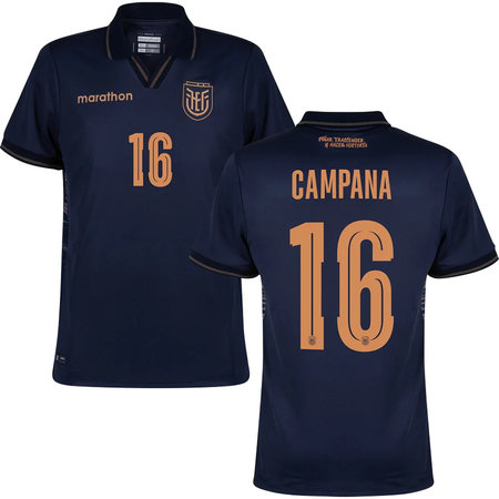 Kid's CAMPANA #16 Ecuador Away Replica Jersey World Cup 2026
