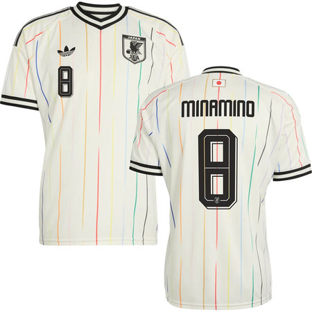 Kid's MINAMINO #8 Japan Away Replica Jersey World Cup 2026