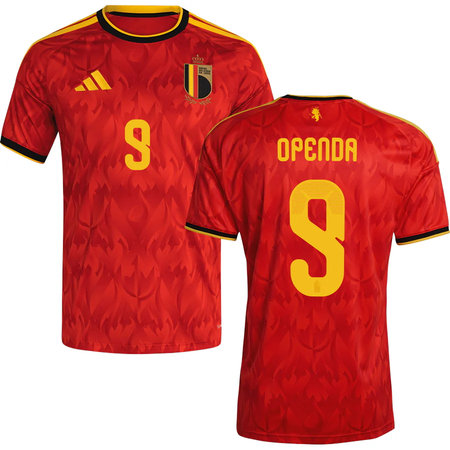 Kid's OPENDA #9 Belgium Home Replica Jersey World Cup 2026