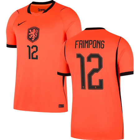 Kid's FRIMPONG #12 Netherlands Home Replica Jersey World Cup 2026