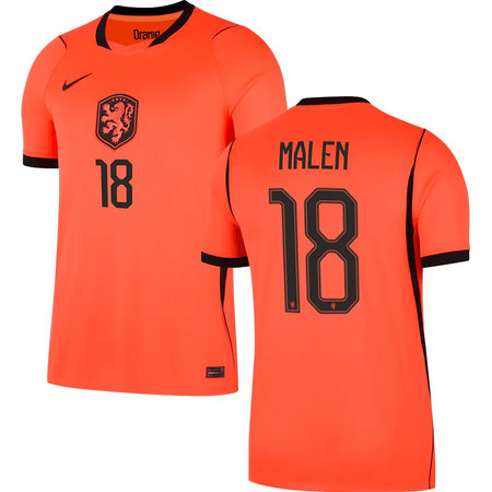 Kid's MALEN #18 Netherlands Home Replica Jersey World Cup 2026
