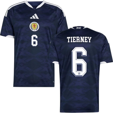 Kid's TIERNEY #6 Scotland Home Replica Jersey World Cup 2026