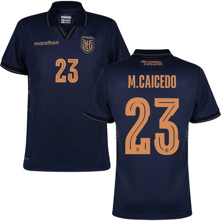 Kid's M.CAICEDO #23 Ecuador Away Replica Jersey World Cup 2026