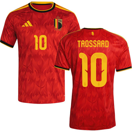 Kid's TROSSARD #10 Belgium Home Replica Jersey World Cup 2026