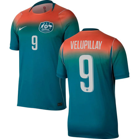Kid's VELUPILLAY #9 Australia Away Replica Jersey World Cup 2026